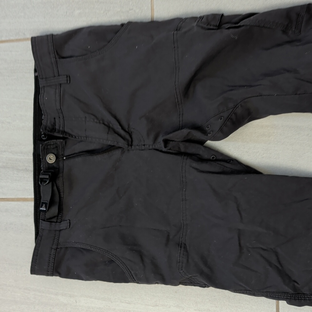 Prana Zion Men's Black Cargo Pants Charcoal